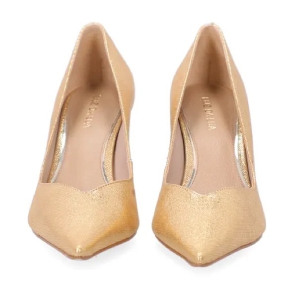 LUZ DA LUA • Gold Linea Pump Heels Shoes - Picture 4 of 5